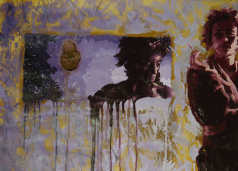 Olio su carta da imballaggio - 70 x 100 cm - 2011